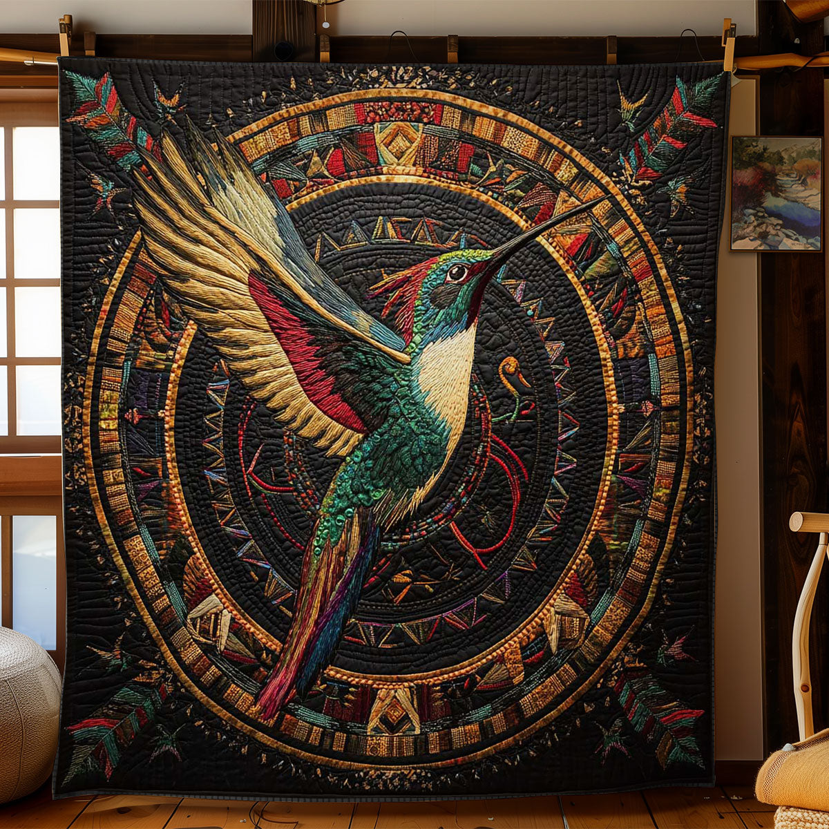 Sacred Hummingbird WN0302022CL Quilt