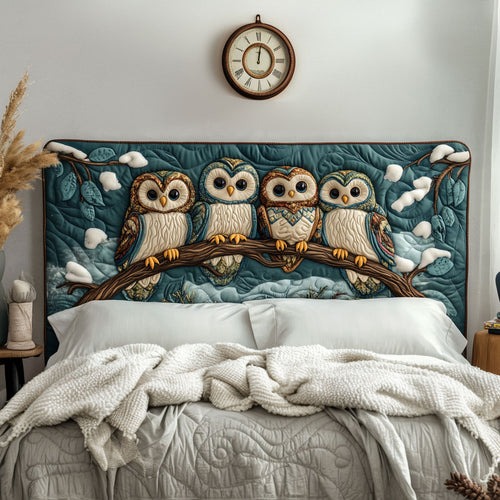 Owls Cozy Night KL0801016CL Quilted Headboard Slipcover