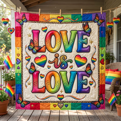 Love Is Love Rainbow WN1206008CL Quilt