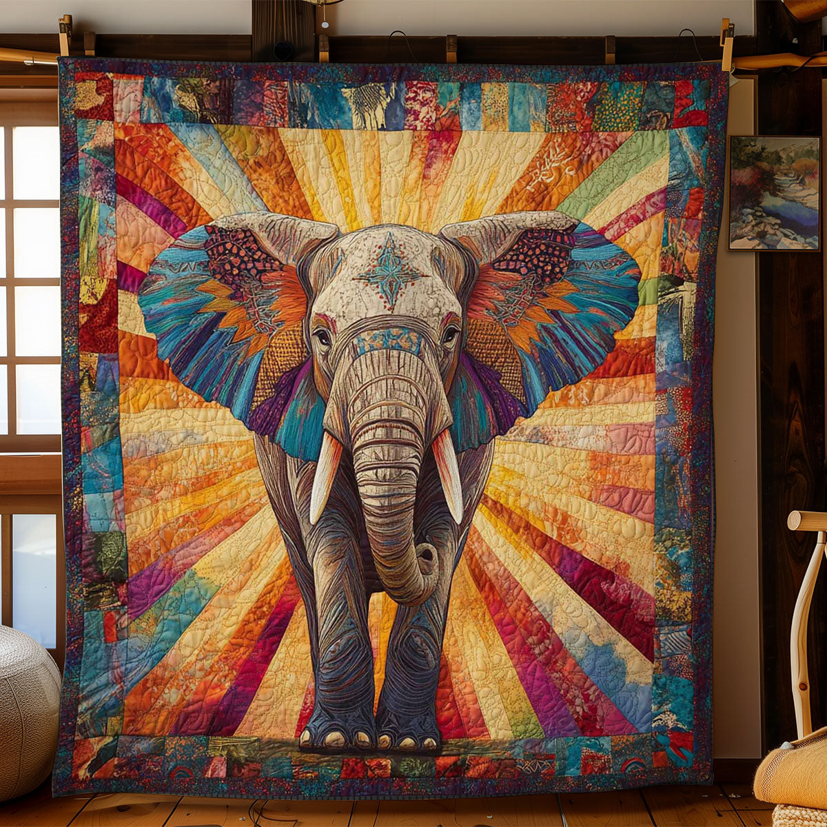 Radiant Elephant WN1002037CL Quilt