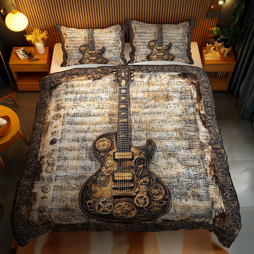 Steampunk Guitar WN1003116CL Duvet Cover Set