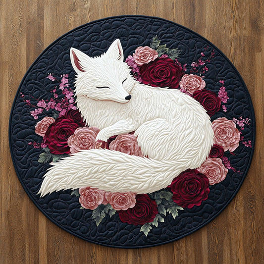 Rose Whisper Fox KL0801001CL Quilted Round Mat