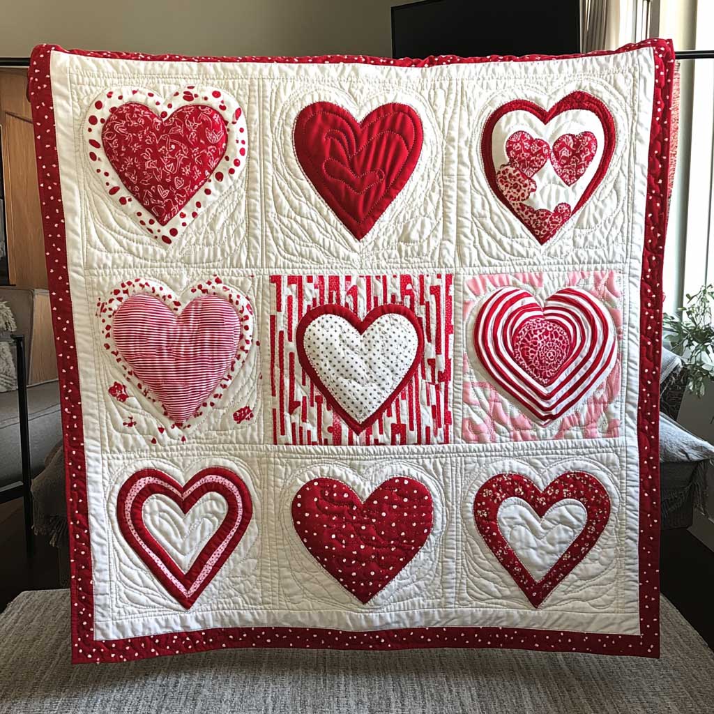 Romantic Valentine Heart WP2201055CL Quilt