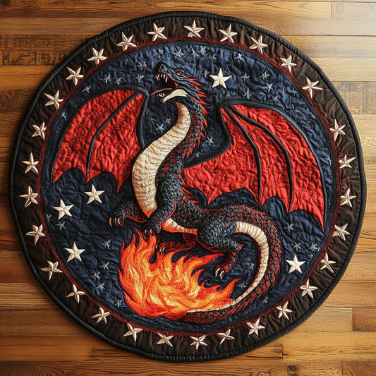 Dragon Patriot WN0606022CL Quilted Round Mat