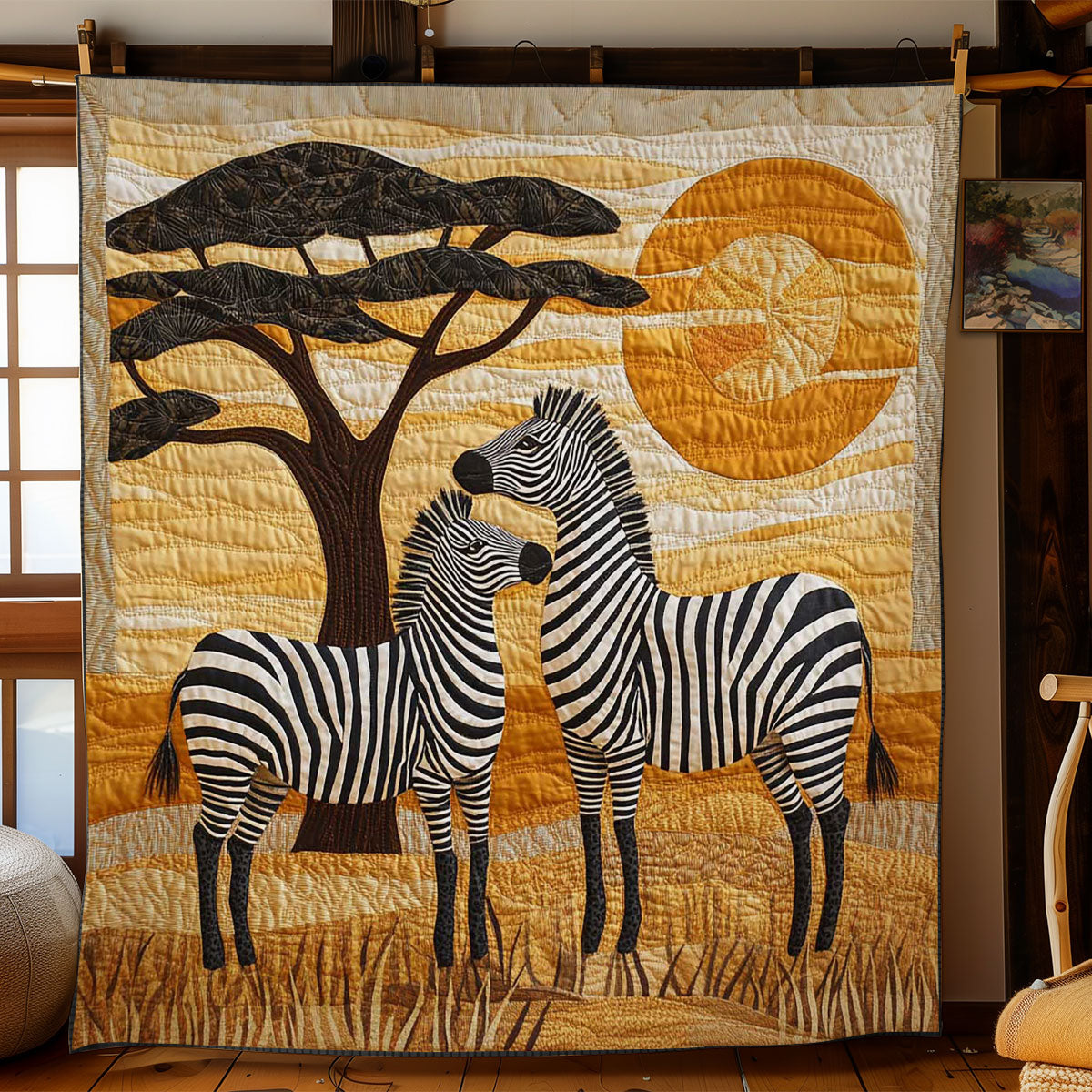 Golden Zebra WN0403031CL Quilt