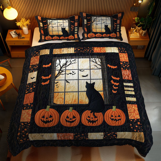 Midnight Cat Haunt WN0703092CL Duvet Cover Set