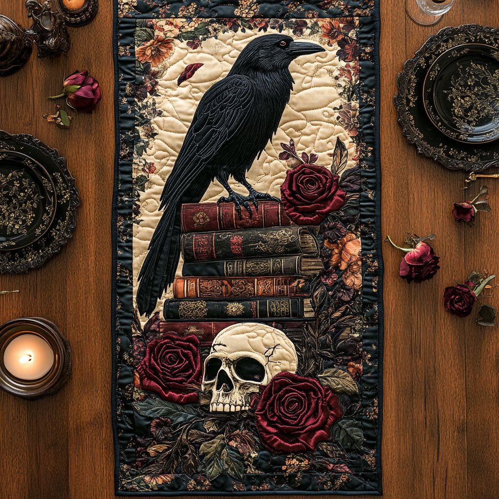 Crimson Raven CW0901093CL Quilted Table Runner