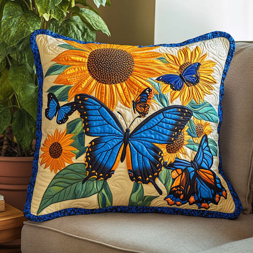 Sunflower Butterfly CW1507044CL Quilt Pillow Case