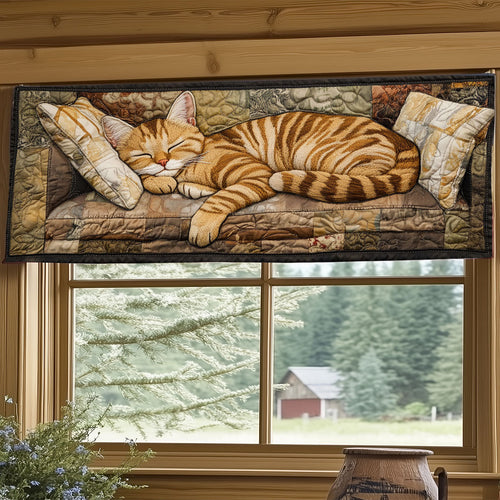 Sleeping Cat WJ1005038CL Quilted Valance