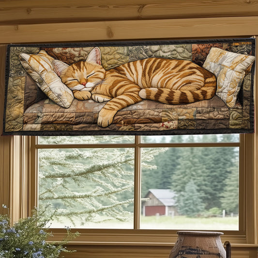 Sleeping Cat WJ1005038CL Quilted Valance