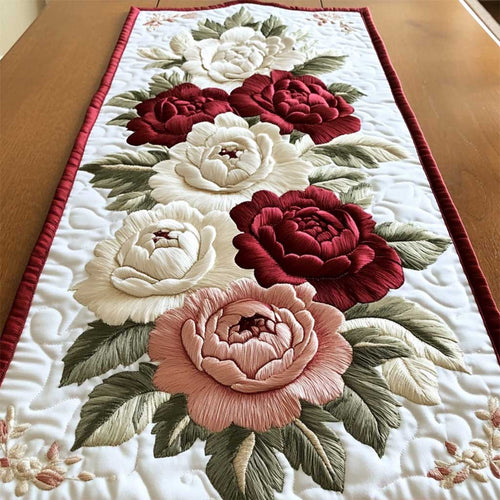 Peony Bliss WN2804048CL Quilted Table Runner