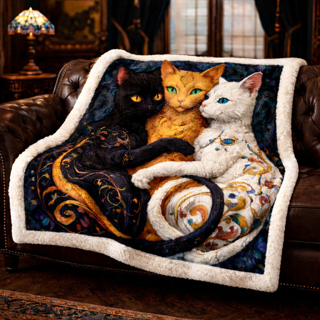 Whisper of Three Souls KL3101004CL Faux Fur Throw Blanket