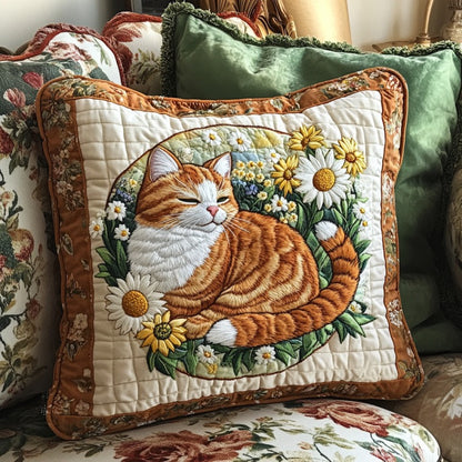 Floral Cat XR2210005CL Quilt Pillow Case