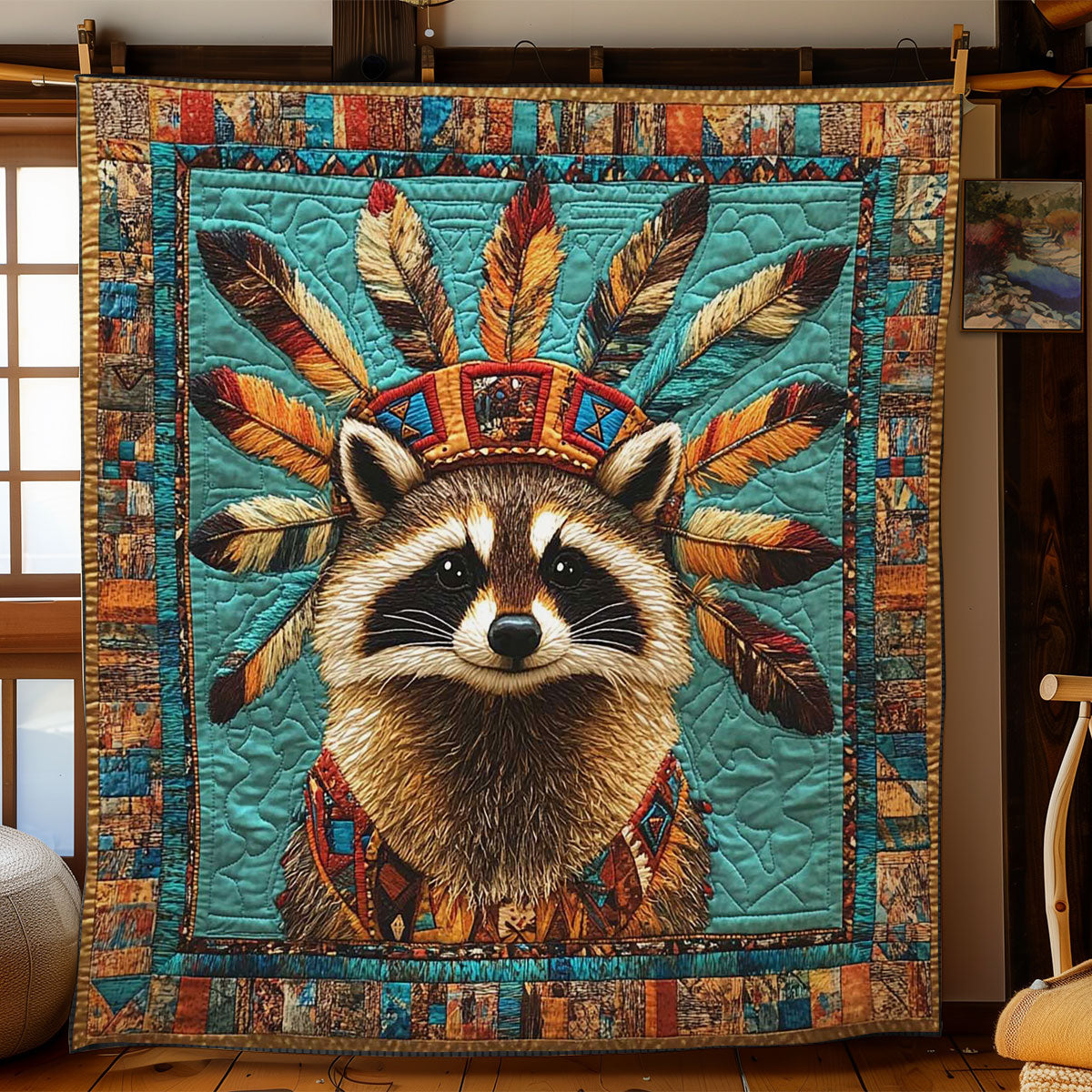 Raccoon Heritage WN2401027CL Quilt