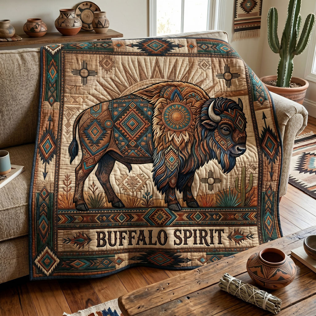 Sacred Bison Strength WN0906008CL Quilt