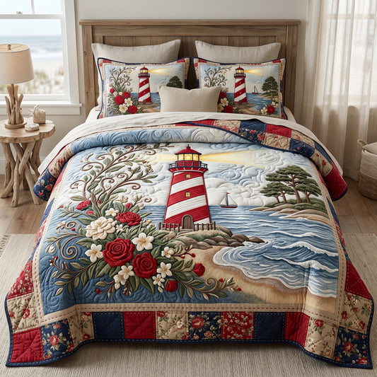 Floral Lighthouse XR2105009CL Duvet Cover Set