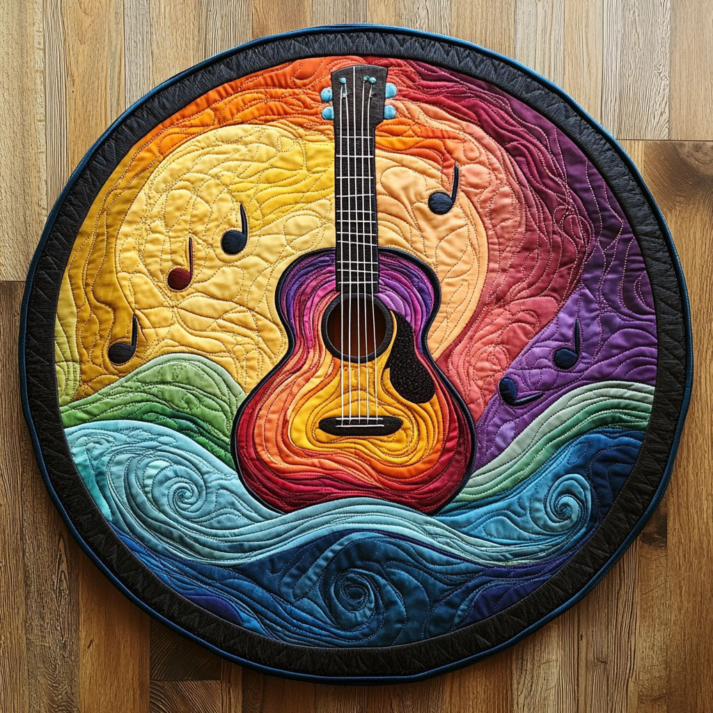 Guitar Thunder WN1606027CL Quilted Round Mat