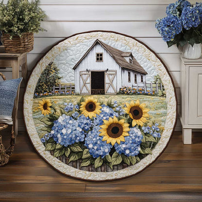 Sunlit Farmhouse WN1605052CL Quilted Round Mat