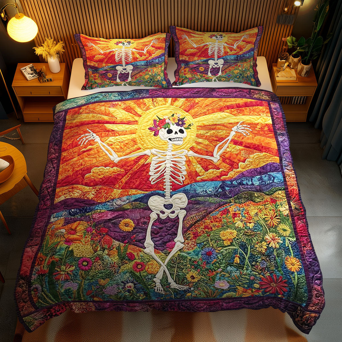 Groovy Skeleton WN1003091CL Duvet Cover Set