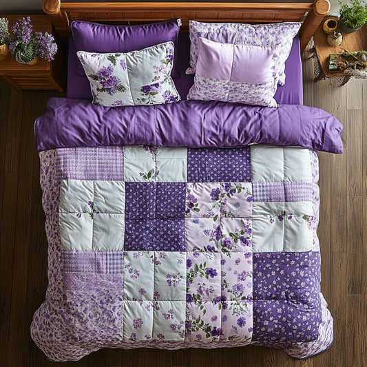 Lavender Patchwork WP2301016CL Duvet Cover Set