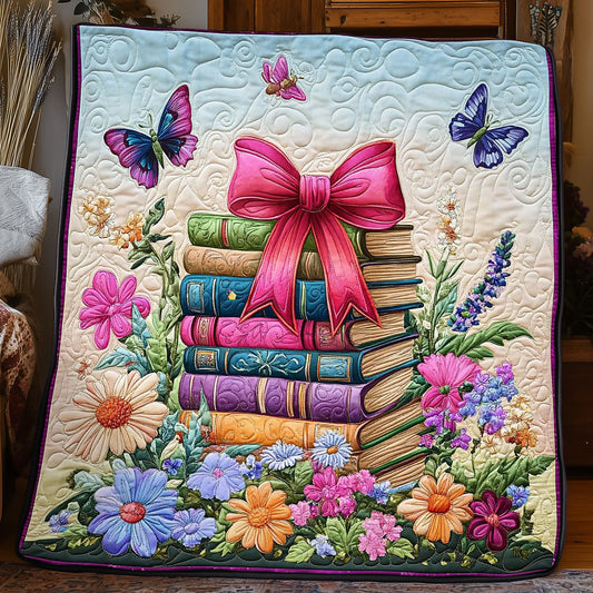 Stack Of Colorful Books WJ2104014CL Quilt