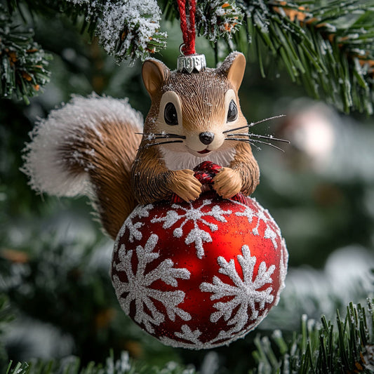 Squirrel Holiday Magic WN2411081CL Christmas Ornament