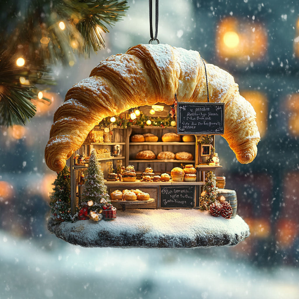 Bakery Croissant WN2911001CL Christmas Ornament