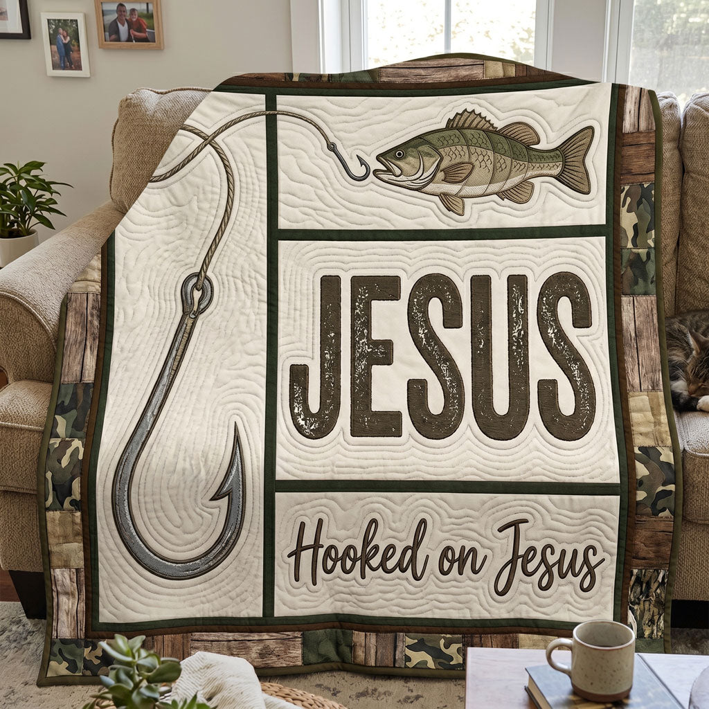 Fishing Faith Jesus WN2204008CL Quilt