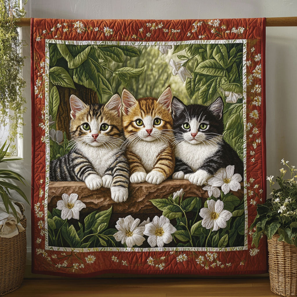 Cat Flower Dream CW0701012CL Quilt