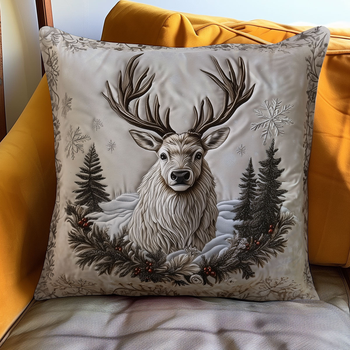 Deer Realm WN0606062CL Quilt Pillow Case