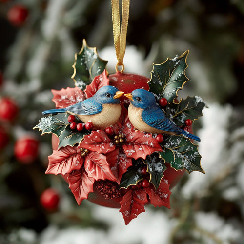 Christmas Bloom Bluebird WN2710004CL Christmas Ornament