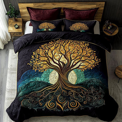 Vibrant Tree Of Life QA1401013CL Duvet Cover Set