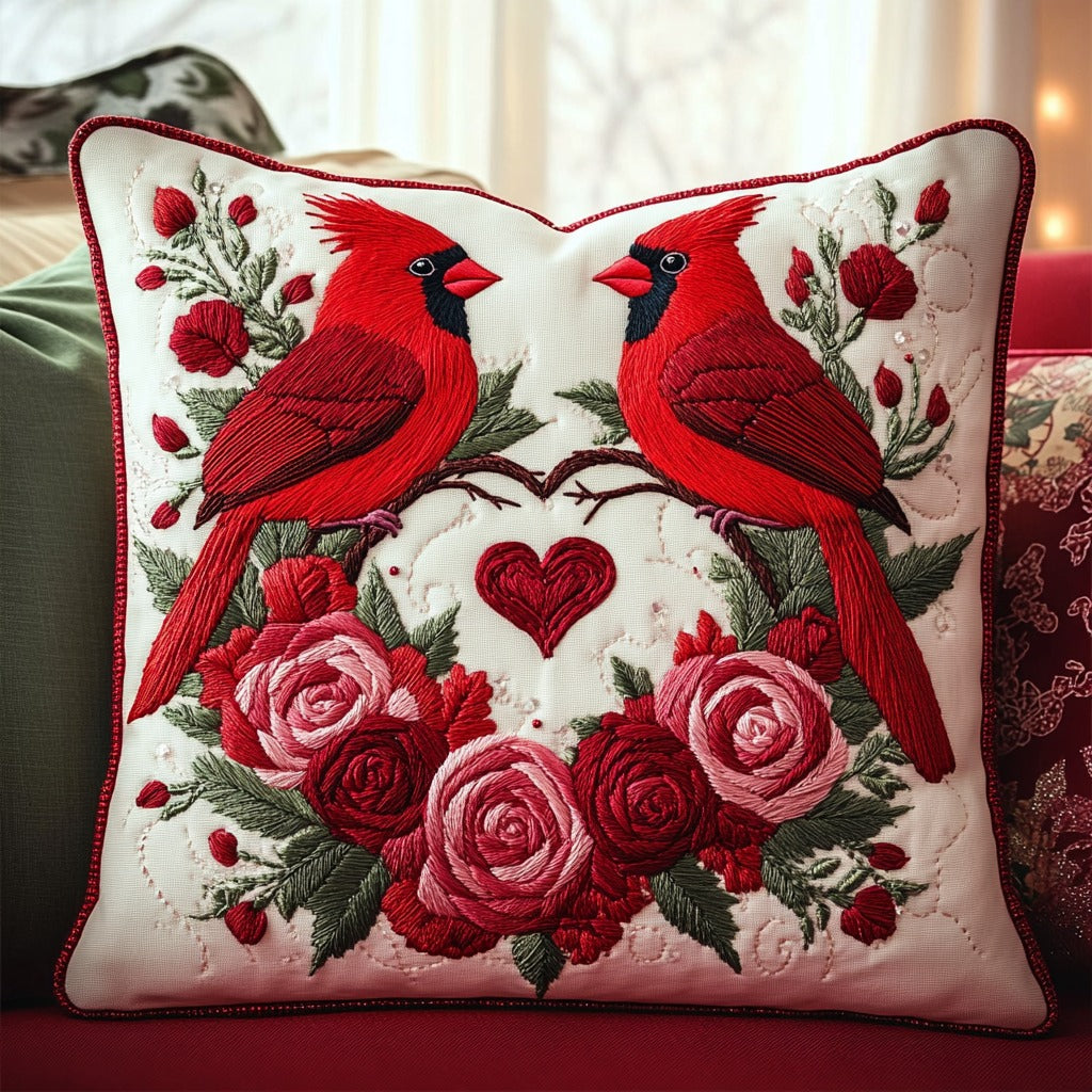 Garden Of Cardinal XR1711013CL Quilt Pillow Case