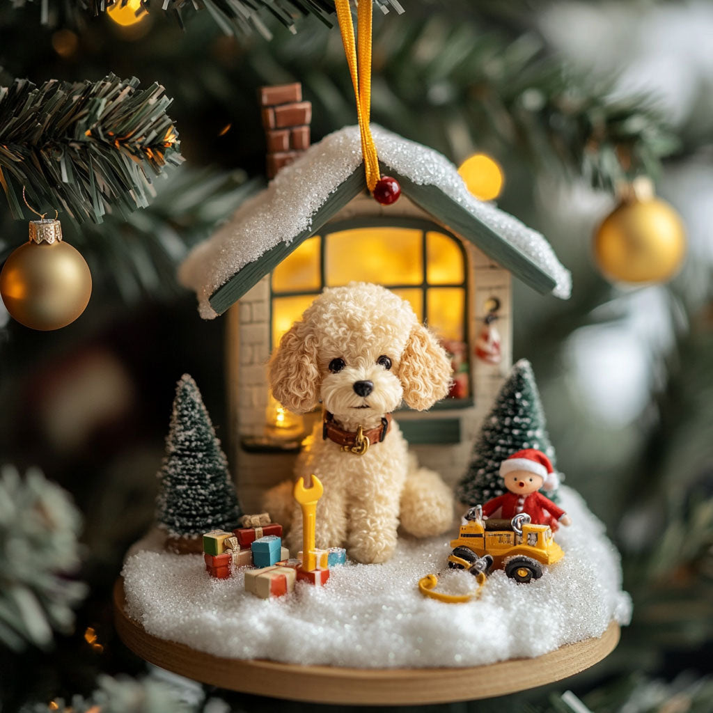 Dog Toy House WJ2611037CL Christmas Ornament