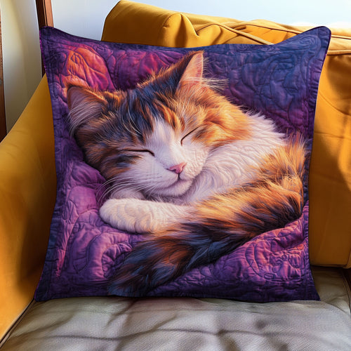Dreamy Purple Cat WJ1301083CL Quilt Pillow Case