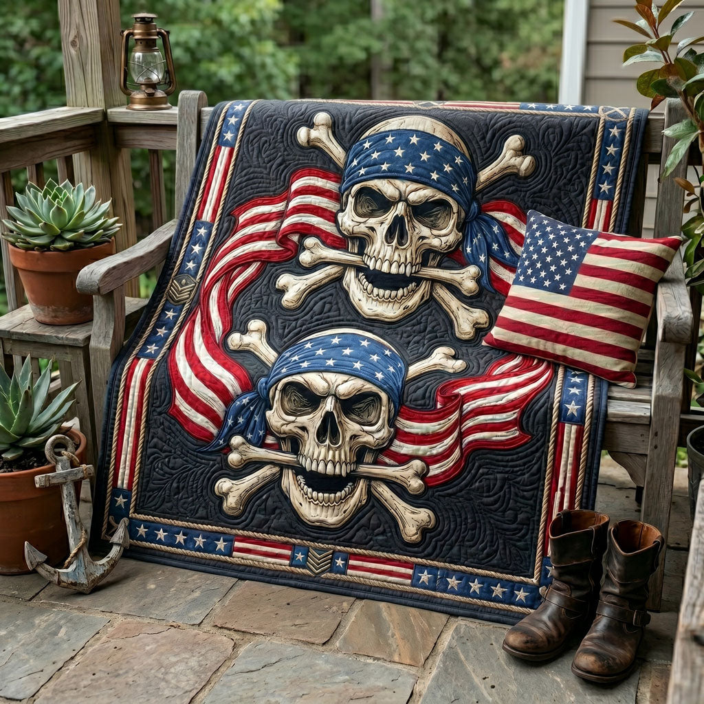 Patriot Skulls WN2905017CL Quilt