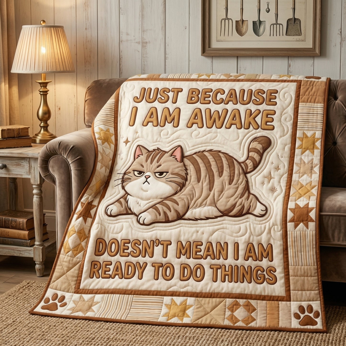 Just Because I Am Awake XR1004018CL Quilt