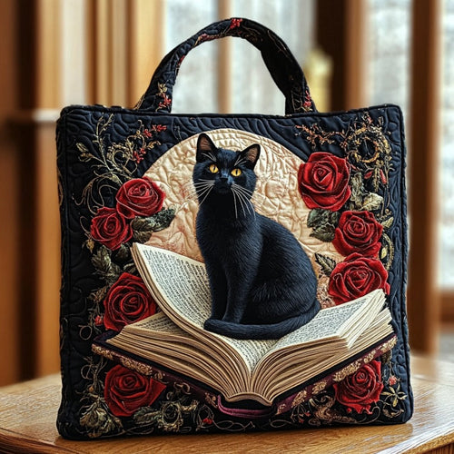 Arcane Cat XR0110002CL Quilted Tote Bag