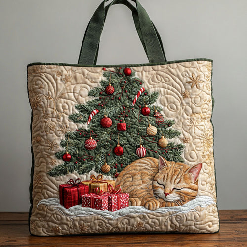 Christmas Nap CP3010026CL Quilted Tote Bag