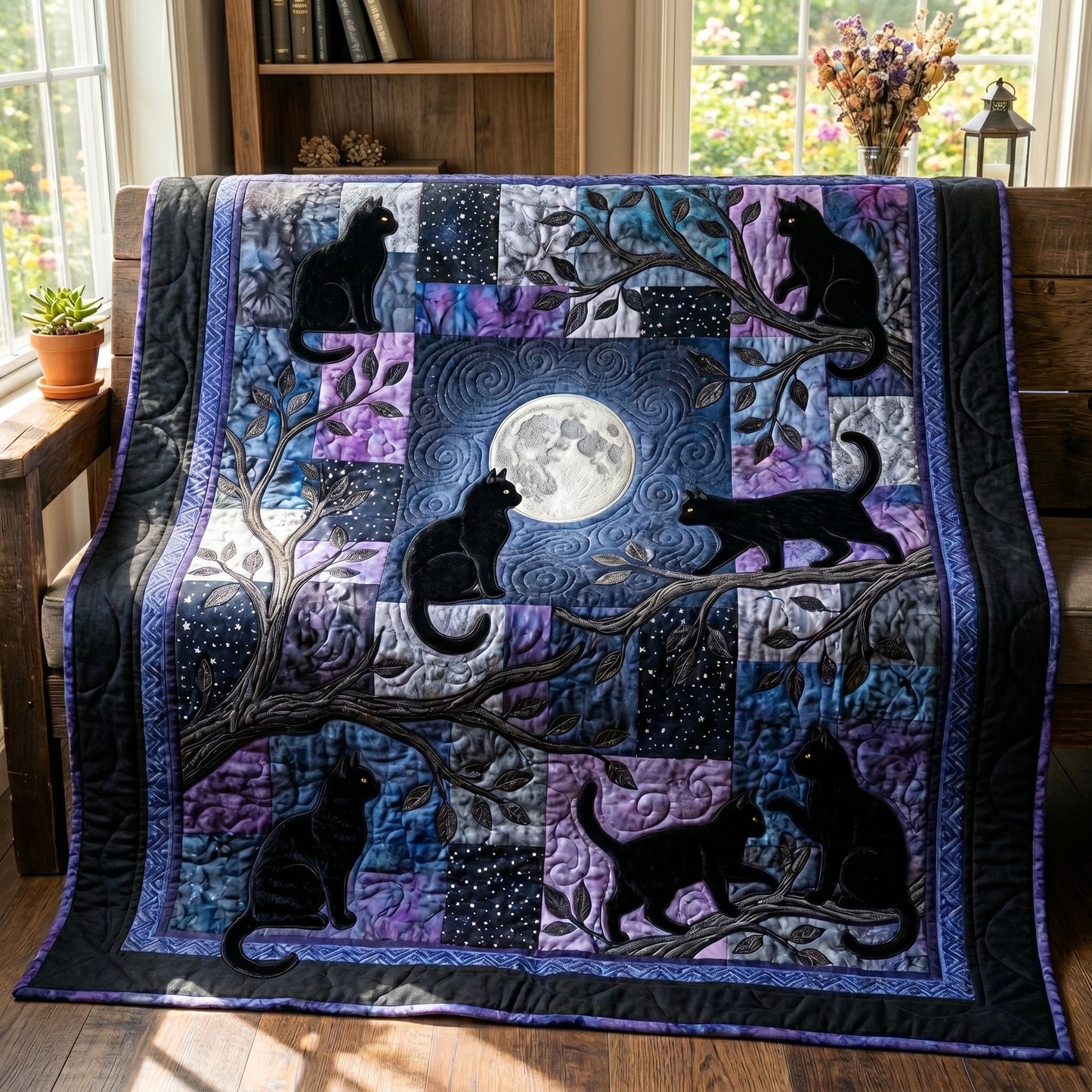 Mystical Cat XR07050014CL Quilt