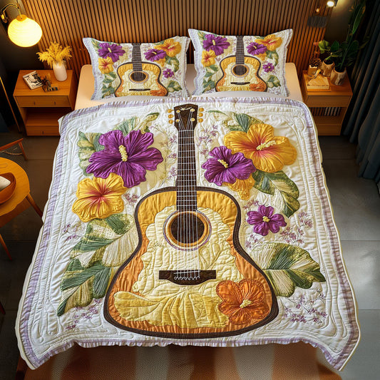 Hibiscus Guitar WP2001040CL Duvet Cover Set