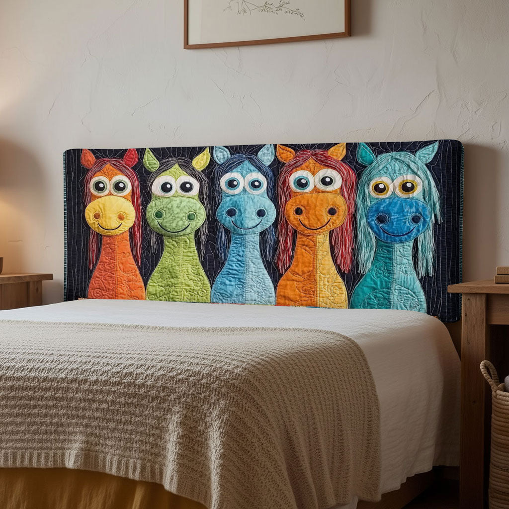 Rainbow Horse WN0601070CL Quilted Headboard Slipcover