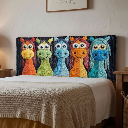 Rainbow Horse WN0601070CL Quilted Headboard Slipcover