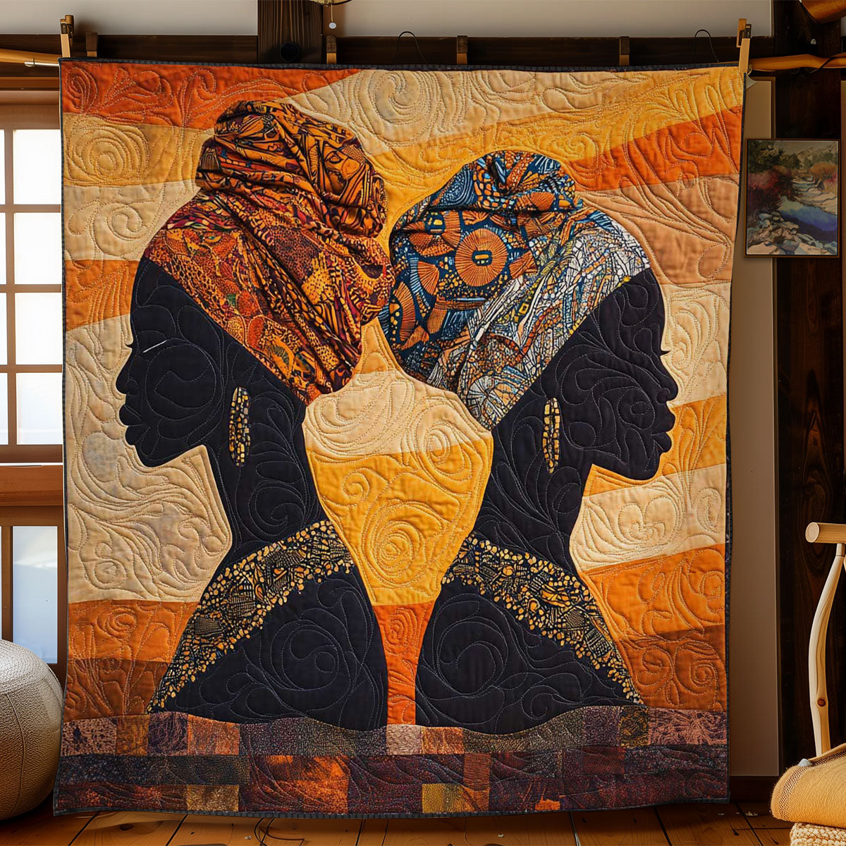 Mystic African Woman WN0703031CL Quilt