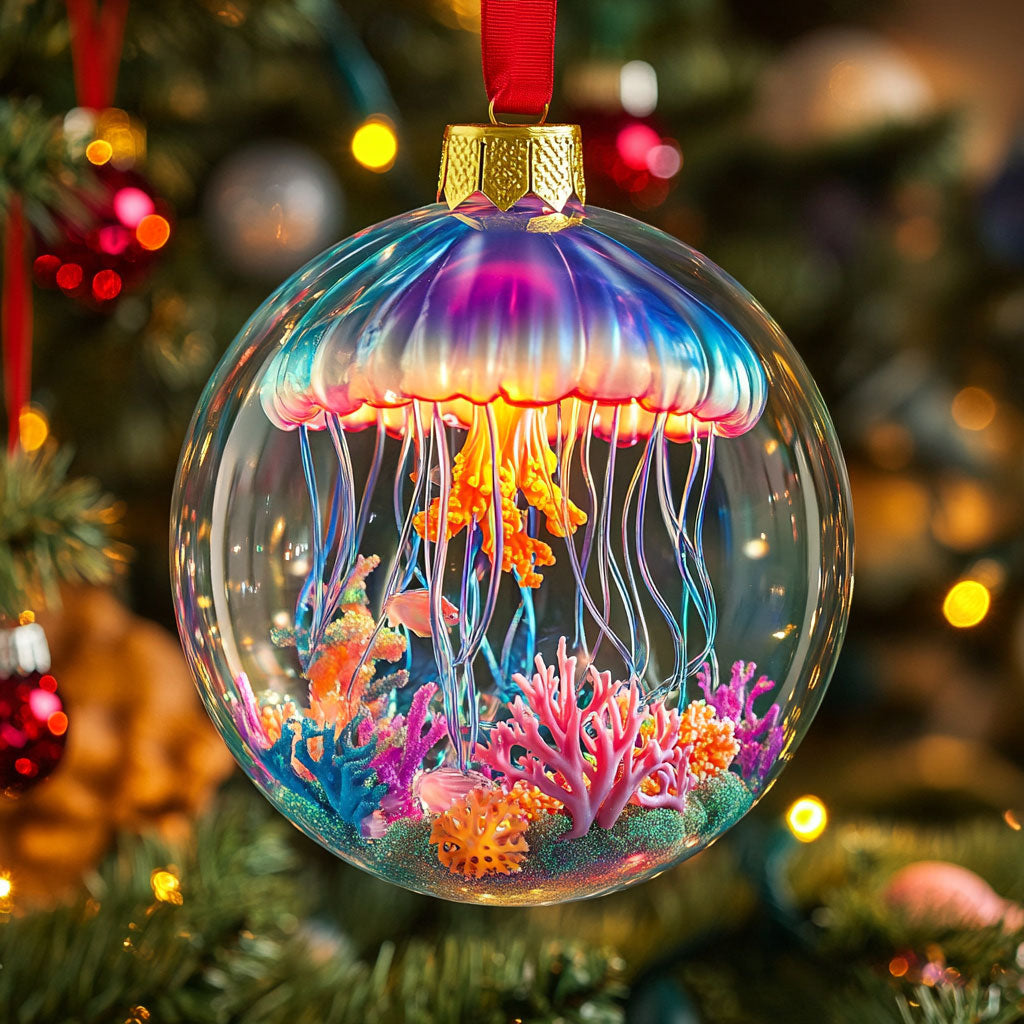 Jellyfish Globe CW2511024CL Christmas Ornament