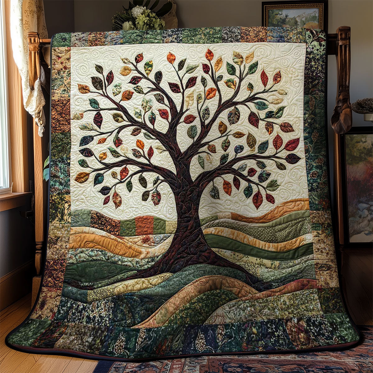 Colorful Tree Of Life WN0701018CL Quilt