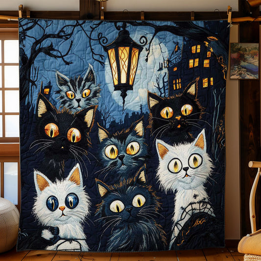 Midnight Cat Tales WN1203029CL Quilt