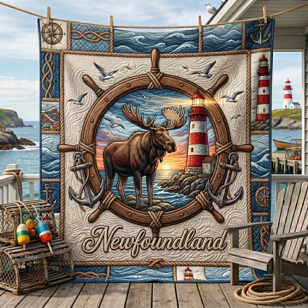Lighthouse Moose Haven WN1605009CL Quilt