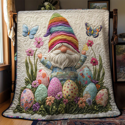 Rainbow Easter Gnome WN0403054CL Quilt