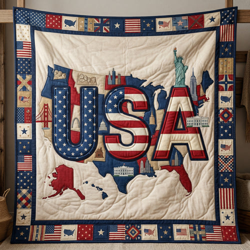 250 Years American USA XR0804002CL Quilt